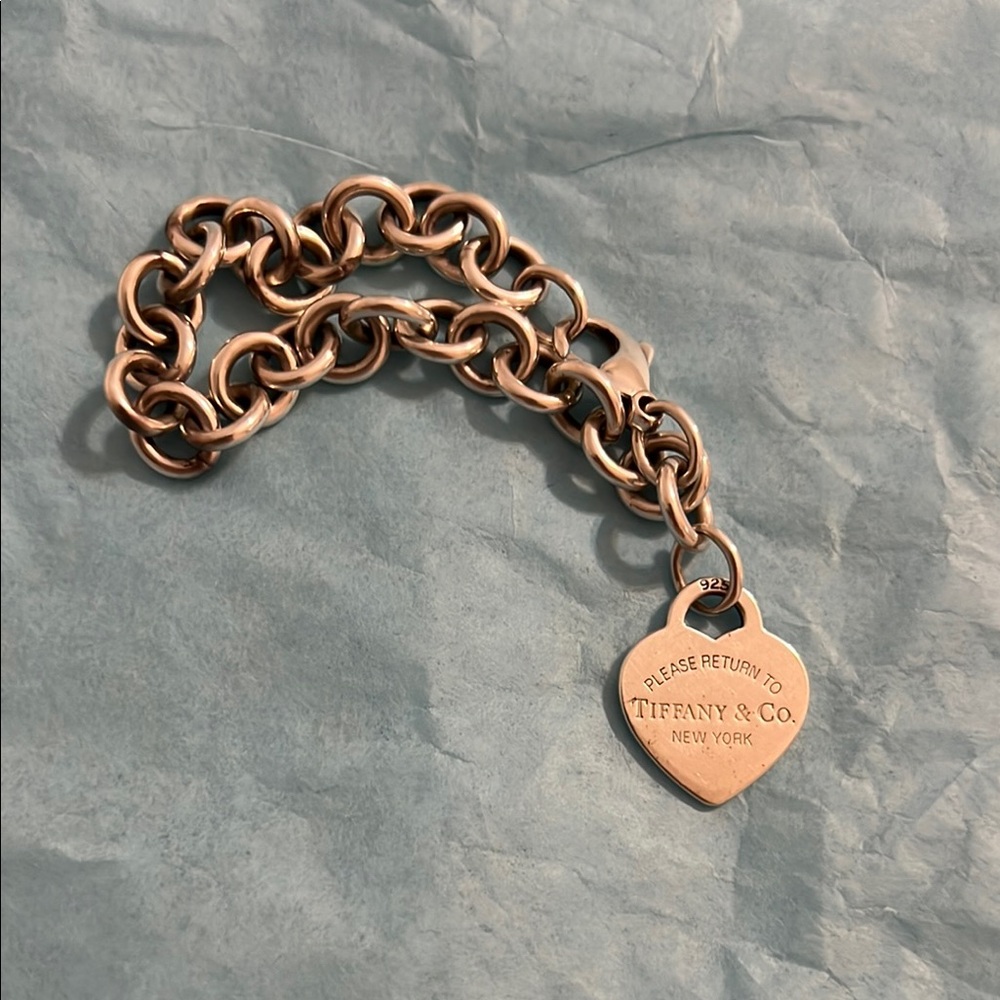 Tiffany & Co. Silver Heart Tag Bracelet
